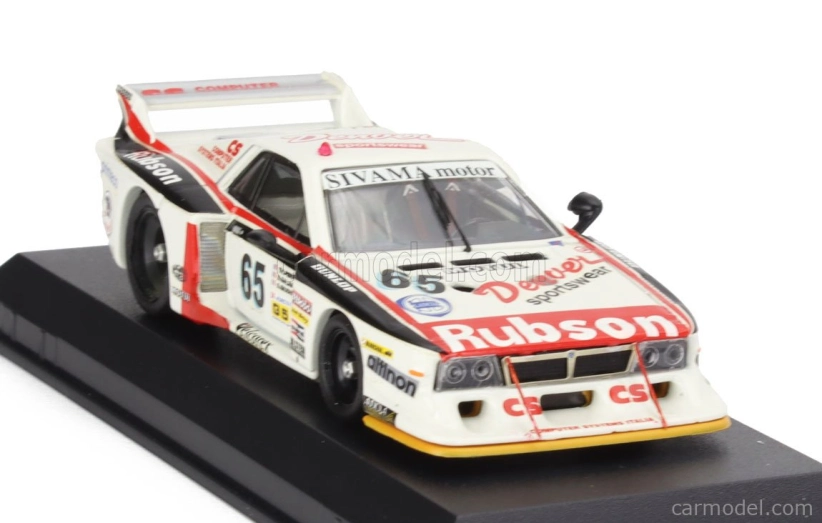 Best-model Lancia Beta Montecarlo Turbo Team Sivama Di Galliate N 65 24h Le Mans 1982 Gianni Giudici - Thierry Perrier - Bernard Salam 1:43 Bílá Červená