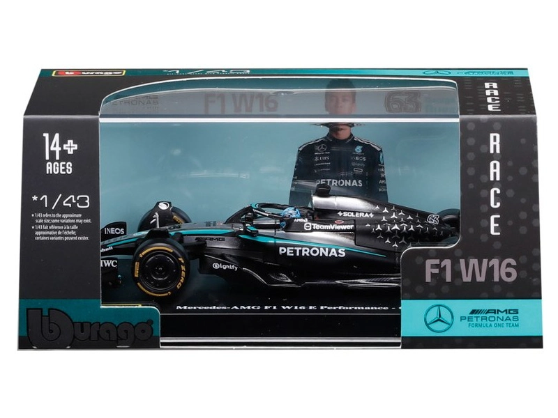 Bburago Mercedes-AMG Petronas W16 (2025), #63 Russesll (hardcase)