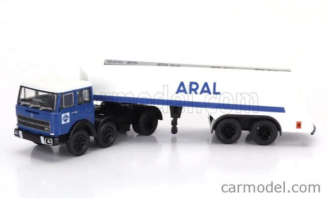 Brekina plast Fiat 691 T Tanker Truck Aral 1970 1:87 Modrá Bílá
