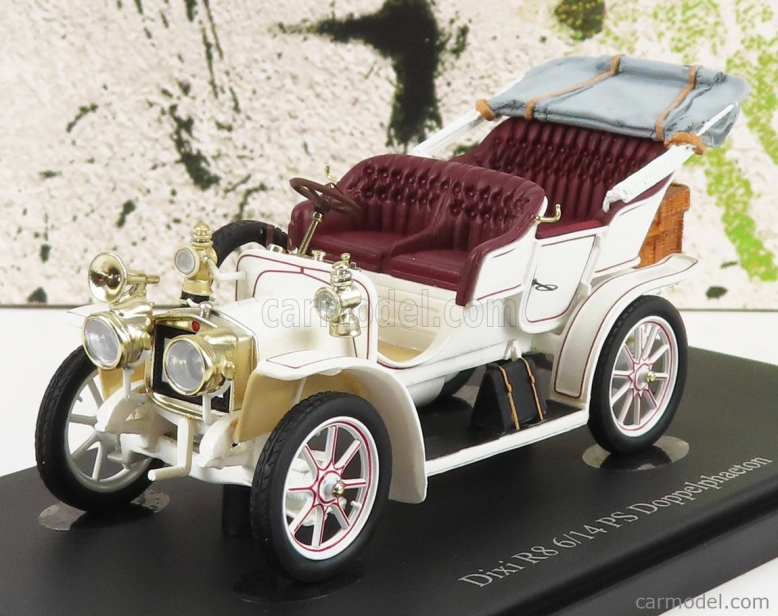 Autocult BMW Dixi R8/16 Ps Doppelphaeton Nemecko 1910 1:43 Biela