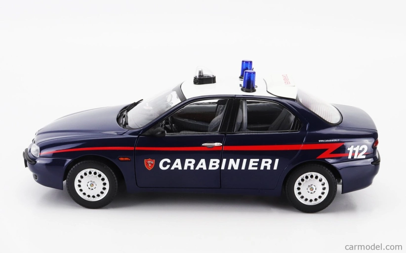 Mitica-diecast Alfa romeo 156 2.0 Twin Spark Carabinieri 1997 1:18 Blue White