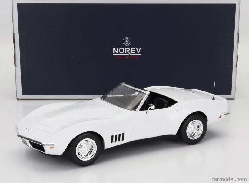 Norev Chevrolet Corvette Cabrio 1969 1:18 biely