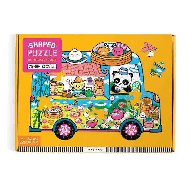 Mudpuppy Puzzle ve tvaru minibusu s občerstvením