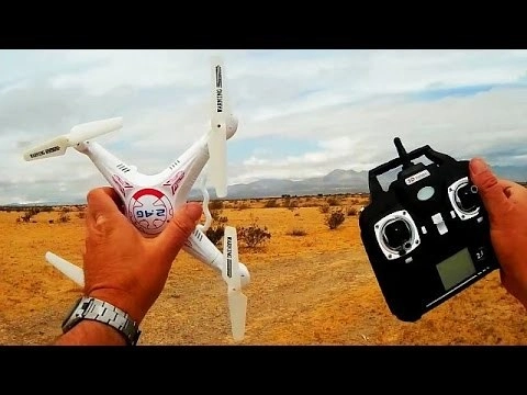 RC dron Syma X5C-1 v ALU kufri, biela