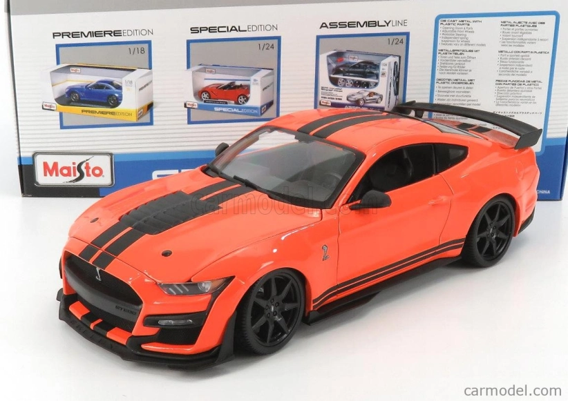 Maisto Ford USA Mustang Shelby Gt500 Coupe 2020 1:18 Orange