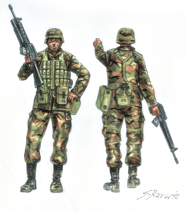 Italeri figúrky – U.S. Infantry (1980s) (1:72)