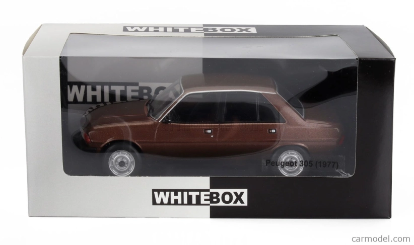 Whitebox Peugeot 305 1977 1:24 Tmavě Hnědá Met