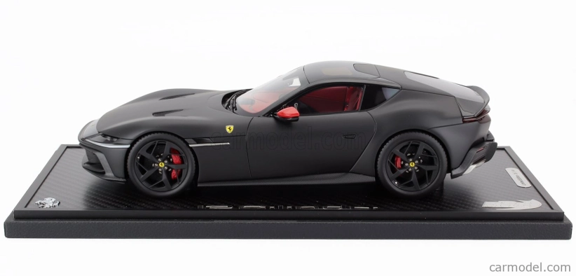 Bbr-models Ferrari 12cilindri V12 830cv Panoramic Roof 2024 - Con Vetrina - With Showcase 1:18 Nero Opaco - Matná Černá