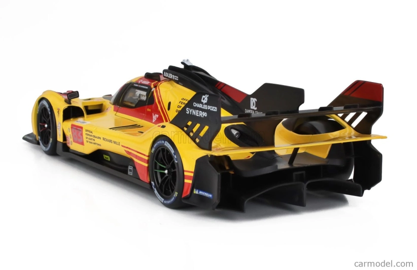 Bburago Ferrari 499p 3.0l Turbo V6 Team Af Corse N 83 24h Le Mans 2024 Robert Kubica – Robert Shwartzman – Yifei Ye 1:18 žltá červená