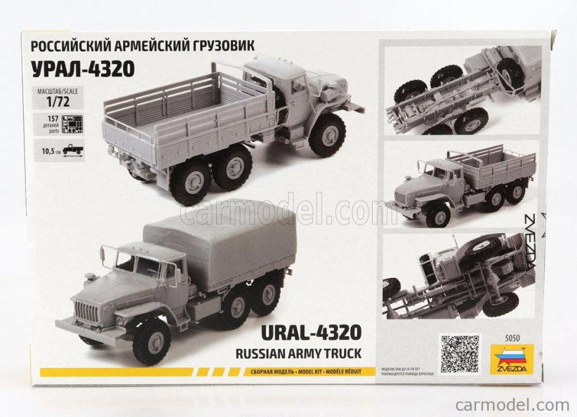 Zvezda Ural 4320 Ruský vojenský nákladný automobil 1:72 /