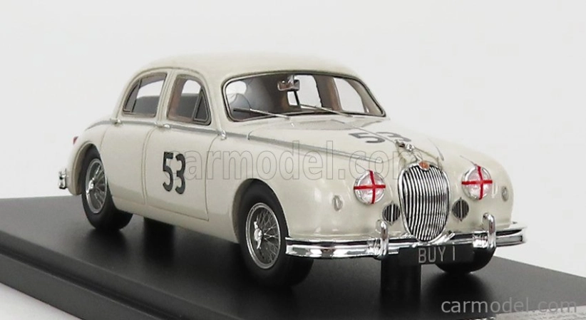Modely v mierke Matrix Jaguar Mkii 3.4 Litre N 53 2nd Siverstone Annual International Trophy Meeting 1959 1:43 Biela