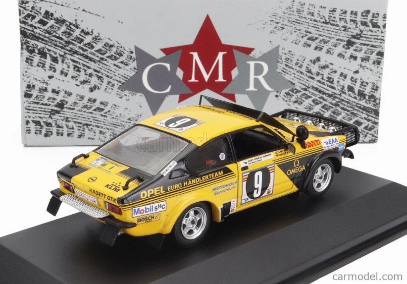 Cmr Opel Kadett C Coupe (night Version) Team Opel Euro Handler N 9 Rally East African Safari 1976 Walter Rohrl - Claes Billstam 1:43 Žlutá Černá