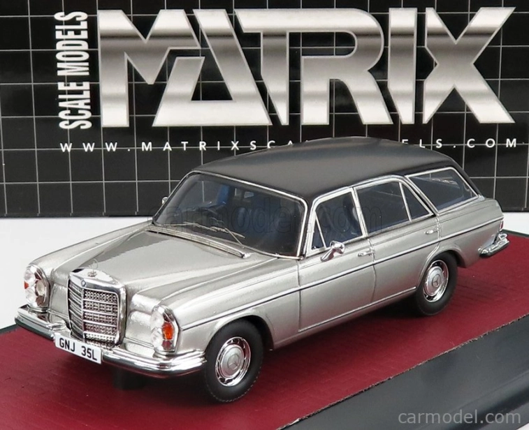 Modely v mierke Matrix Mercedes benz triedy S 280se Crayford kombi (w108) 1970 1:43 Strieborná