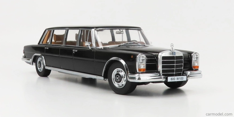 Mercedes benz triedy S 600 Lwb Pullman (w100) 1964 1:18 čierny