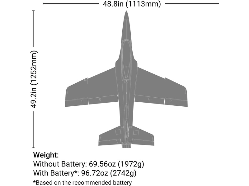 RC letadlo E-flite Habu XS eXtra Sport 1.1m 80mm EDF AS3X+ SAFE Select BNF Basic