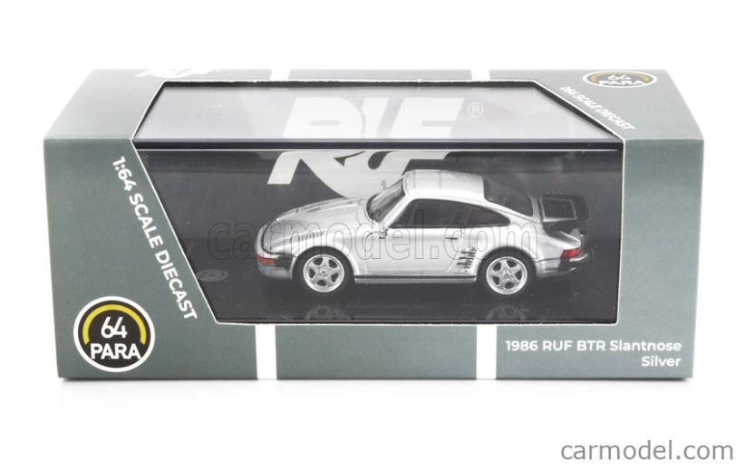 Paragon-models Porsche 911 930 Ruf Btr Slantnose 1986 1:64 Silver