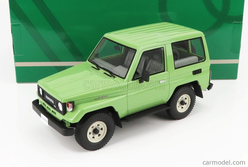 Kultové modely Toyota Land Cruiser Bj70 1984 1:18 Zelená