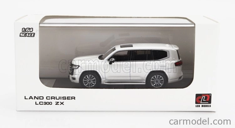 LCD model Toyota Land Cruiser Lc300-zx 2022 1:64 Biela