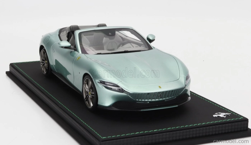 Bbr-models Ferrari Roma Spider Open 2020 - Con Vetrina - With Showcase 1:18 Verde Tevere - Zelená Met