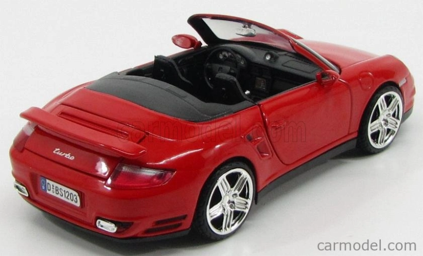 Motor-max Porsche 911 997 Turbo Cabriolet 2007 1:24 Red