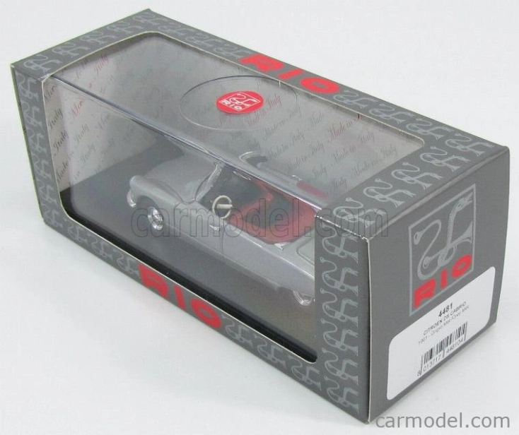 Rio-models Citroen Ds19 Spider Cabriolet 1961 1:43 Grey Met
