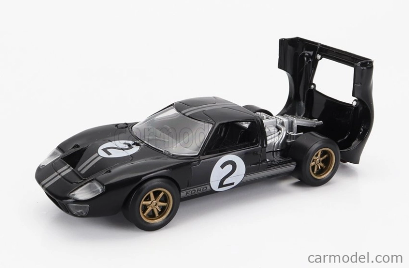 Norev Ford usa Gt40 Mkii 7.0l V8 Team Shelby American Inc. N 2 Winner 24h Le Mans 1966 B.mclaren - C.amon 1:43 Černá Stříbrná
