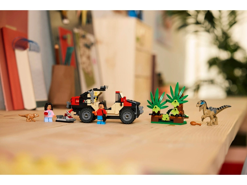 LEGO Jurský svet - Útek pred raptorom v terénnom aute