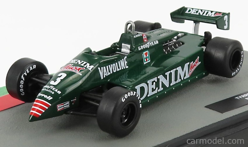 Edicola Tyrrell F1 011 Denim N 3 Sezóna 1982 Michele Alboreto 1:43 Zelená