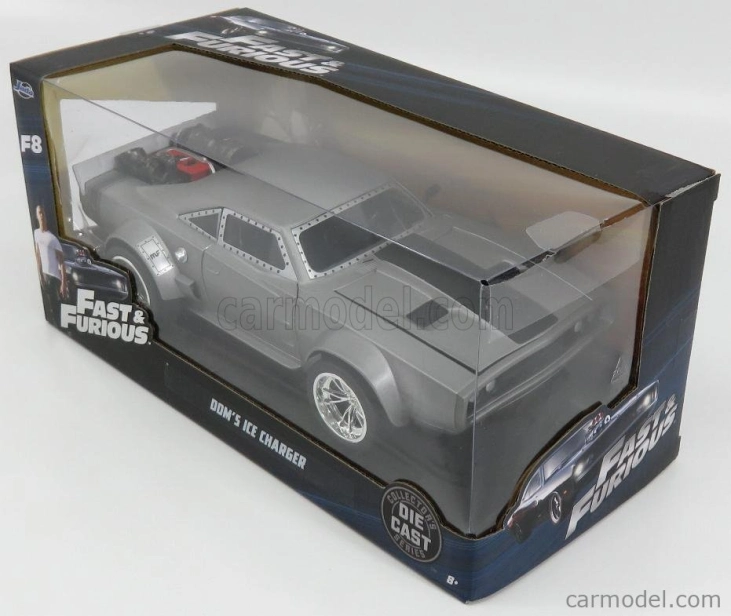 Jada Dodge Dom's Ice Charger R/t 1970 - Fast & Furious 8 2017 1:24 Matt Grey