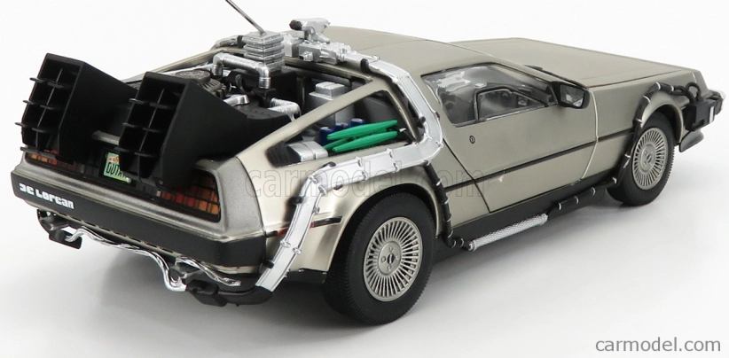 Sun-star De lorean Time Machine - Back To The Future 1 - Ritorno Al Futuro 1 1:18 Silver