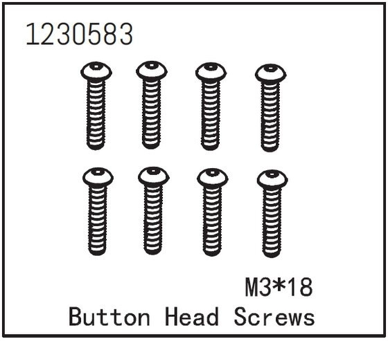 Button Head Screw M3*18 (8)