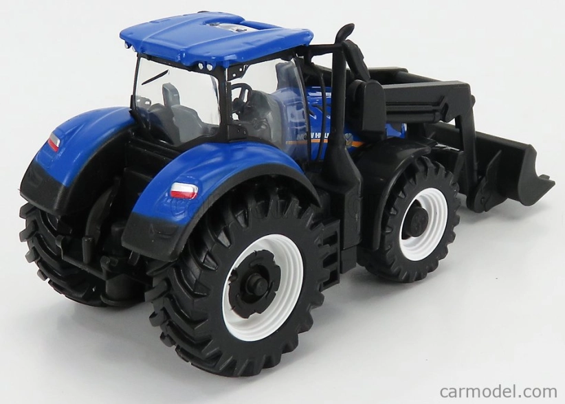 Bburago New holland T7.315 Tractor With Front Loader Scraper 2018 1:50 Blue
