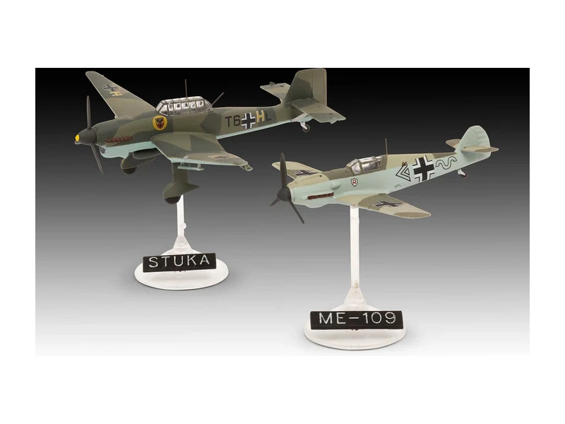 Revell Messerschmitt Bf109E & Ju87B Stuka (1:144) (štartovacia súprava)
