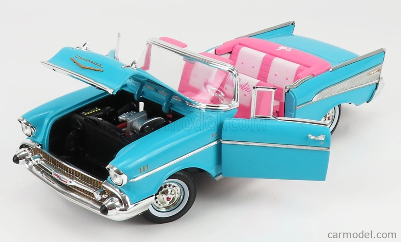 Autoworld Chevrolet Bel Air Cabriolet Open 1957 1:18 Aqua Blue