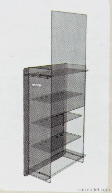 Atlantic Vetrina display box Espositore - For 4 Cars 1/18 Lungh.lenght Cm 36.8 X Largh.width Cm 12.5 X Alt.height Cm 57.4 (altezza Utile Tra I Ripiani Cm 12.0 Inner Height Among Shelves) 1:18 Plastový Displej