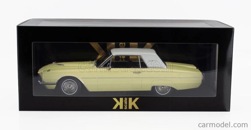 Kk-scale Ford usa Thunderbird Cabriolet Hard-top Closed 1966 1:18 Yellow White