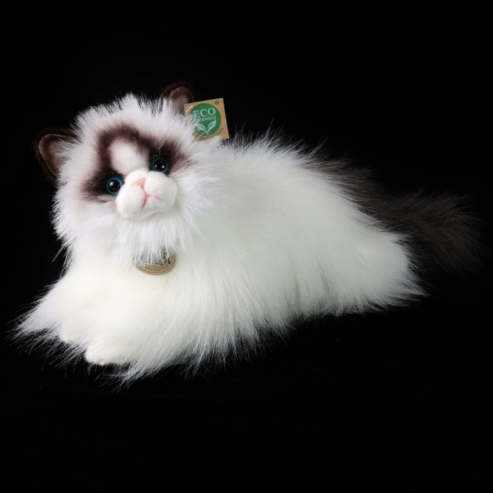 Rappa Plyšová mačka ragdoll ležiaca 35 cm ECO-FRIENDLY