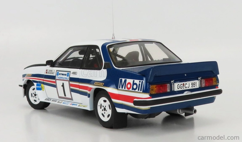 Sun-star Opel Ascona 400 N 1 2nd Rally Acropolis 1982 W.rohrl - C.geistdorfer 1:18 Bílá Modrá Červená