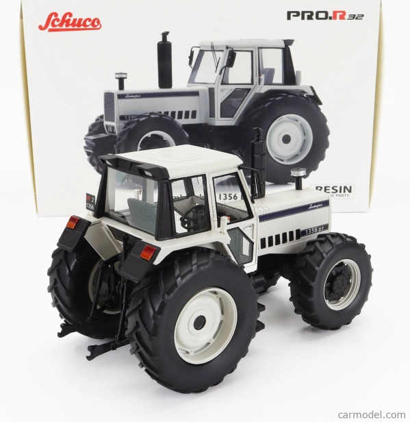 Schuco Lamborghini 1356dt Tractor 1987 1:32 Bílá Černá