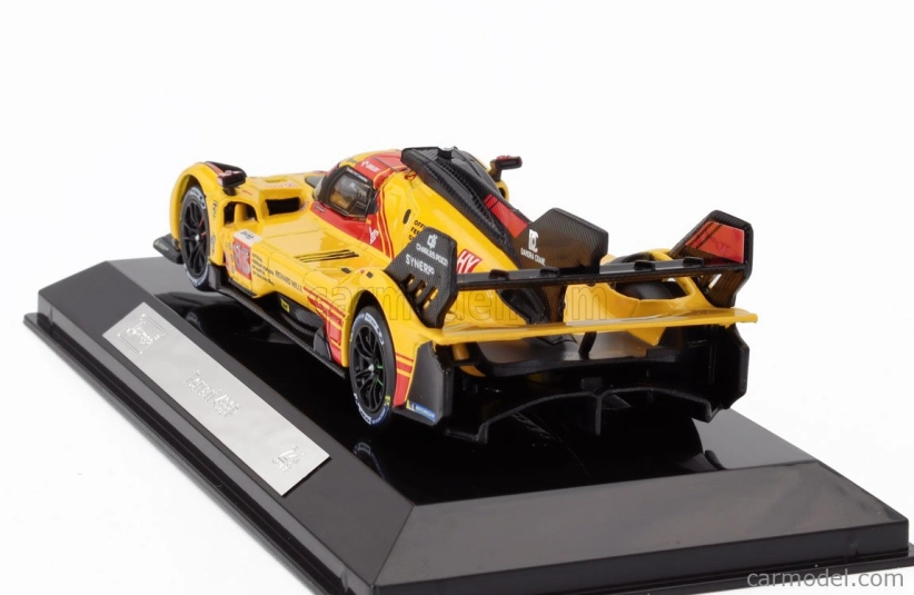 Bburago Ferrari 499p 3.0l Turbo V6 Team Af Corse N 83 24h Le Mans 2024 Robert Kubica – Robert Shwartzman – Yifei Ye – With Showcase 1:43 žltá červená