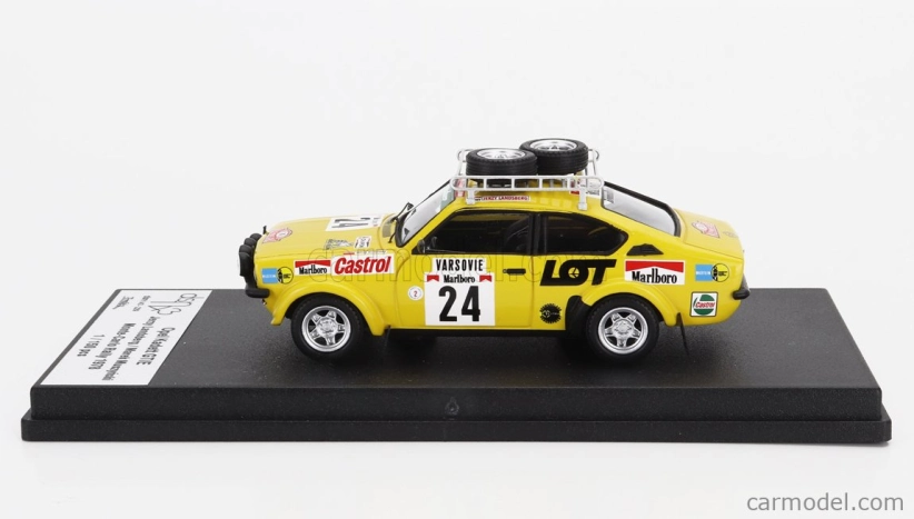 Trofeu Opel Kadett Gt/e (night Version) N 24 Rally Montecarlo 1978 Jerzy Landsberg - Marek Muszynski 1:43 Žlutá