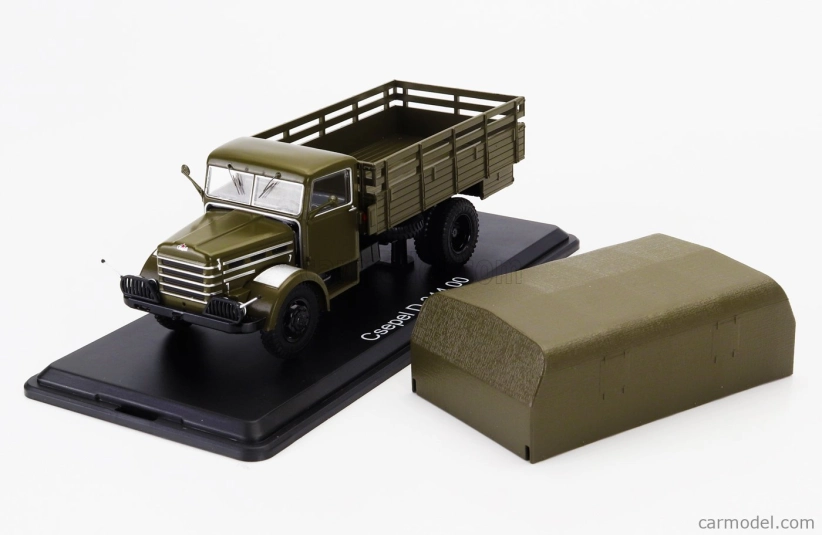 Premium classixxs Csepel D344 Truck Telonato 2-assi 1961 1:43 Vojenská zelená