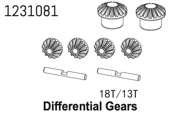 1231081 - Differential Gear Set 18T/13T CR4.4