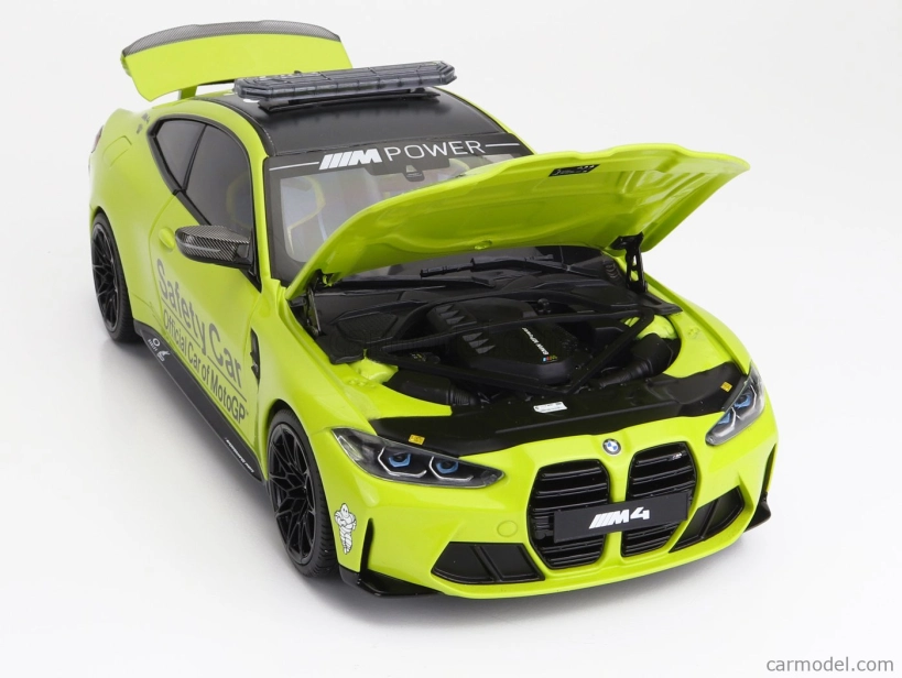 Minichamps BMW 4-series M4 Coupe (g82) Safety Car Motogp Season 2020 1:18 Žlutá