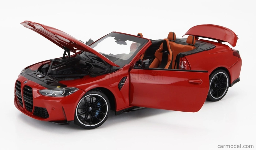 Minichamps BMW radu 4 M4 (g83) Cabriolet 2020 1:18 červená