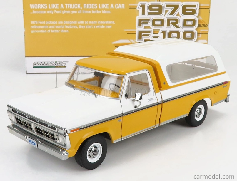 Greenlight Ford usa F-100 Pick-up 1956 Closed 1976 1:18, žlutá