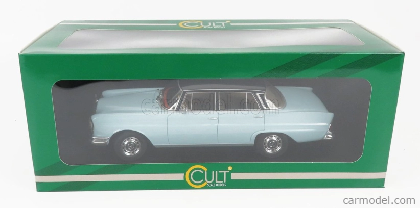 Modely v mierke Cult-scale Mercedes benz 220se (w111) 1959 1:18 2 Tones Blue