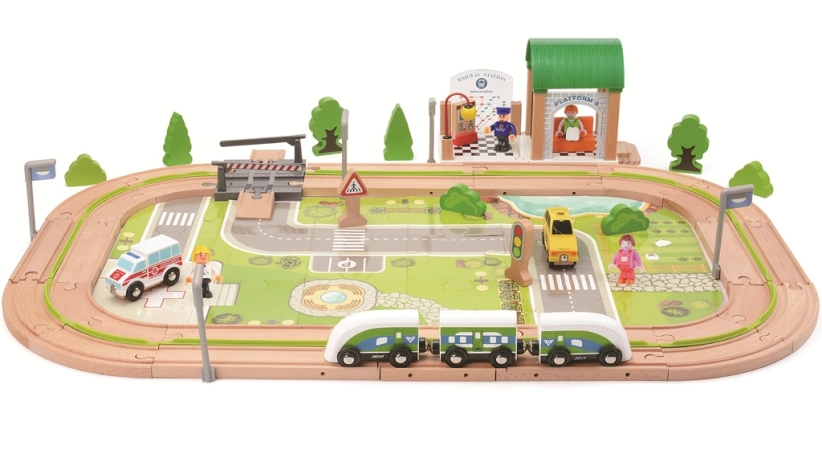 2Kids Toys Vláčkodráha Vesnice 110 dílů