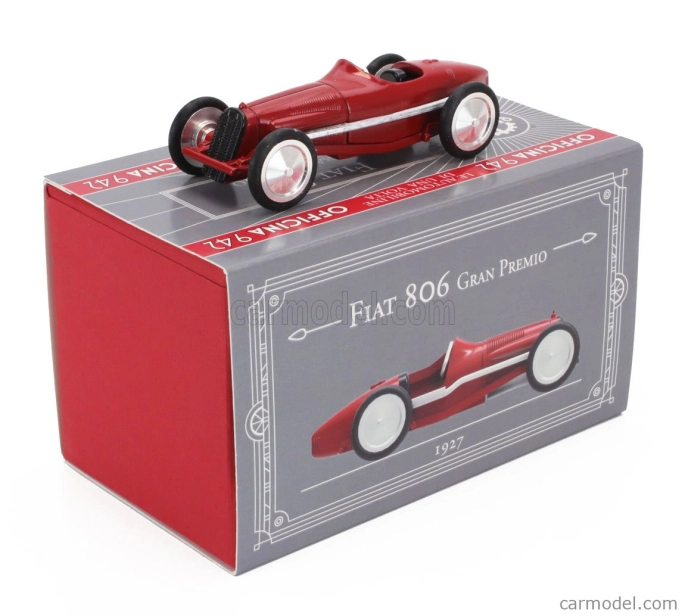 Officina-942 Fiat 806 Spider Gran Premio 1927 1:43 Červená