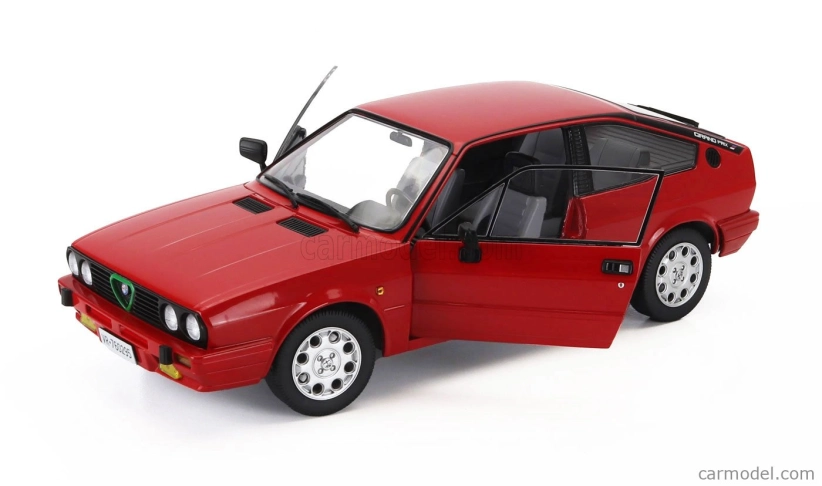 Mitica-diecast Alfa romeo Alfa Romeo Sprint 1.5 Quadrifoglio Verde Grand-prix 1986 1:18 Rosso Alfa Red